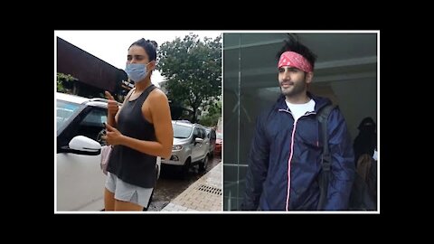 Karishma Tanna & Karan Tacker Snapped Outside A Gym