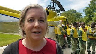 SOUTH AFRICA - Cape Town - Joint Operation for the 2019/20 Fire Season between United States and South Africa (Video) (QdL)