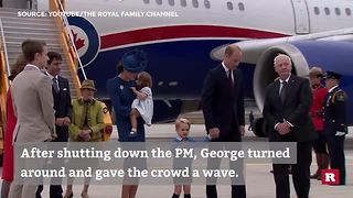 Prince George Leaves Canada's Justin Trudeau Hangin'