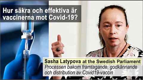 Will Sweden "BAN the JAB"? - Sasha Latypova Presents mRNA Bioweapon Data to the Swedish Parliament.