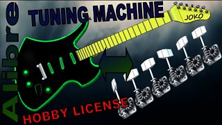 Alibre Make a Guitar Part 6: Tuning Machine|JOKO ENGINEERING|