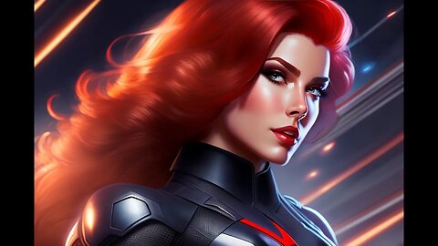 Natasha Romanoff, Black Widow, Marvel Comics, Superhero AI Art Video