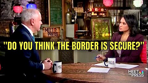 Watch this Democrat SQUIRM when asked if the Southern Border is a Crisis! 🤦‍♂️