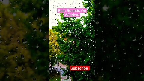 Rain Sounds on Window #relaxation #youtubeshorts #meditation #rainsounds #viralshorts #viralvideo