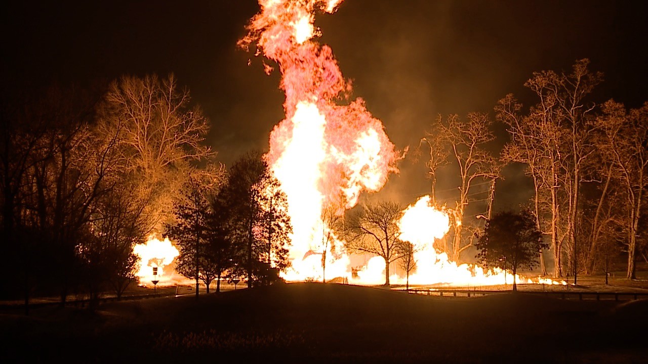 Gas Line Explosion in Pepper Pike