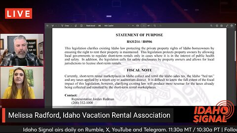 DEAD BILL COMES BACK TO LIFE: Watch what happens when Idaho citizens get involved.