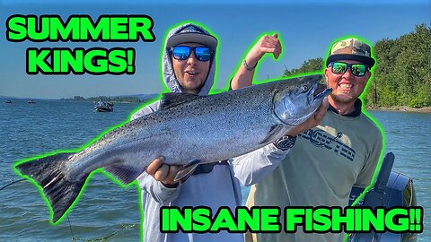 WIDE OPEN Summer KING Salmon Fishing!! @FirstStateFishing Caught His First PNW Salmon!
