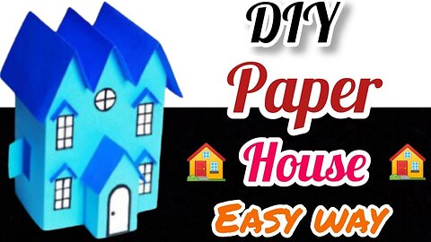 How To Make Easy Paper House For Kids - Paper Craft - KIDS craft - Nursery Craft Ideas