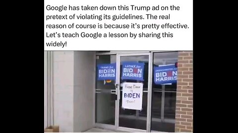 Here's the Trump ad google censored