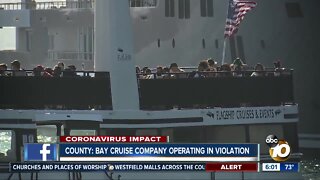 SD County: Bay cruise company continuing to operate in violation