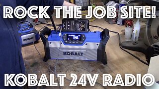 Product Review ~ Kobalt 24v Job Site Radio Model #KJR 124B-03
