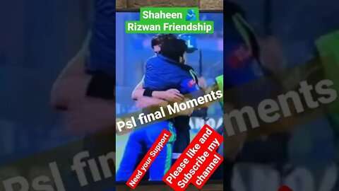 Psl Final Moments | Shaheen afridi Muhammad Rizwan friendship | lahore Qalandar Winning moments