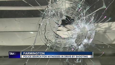 Police investigating drive-by shooting in Farmington neighborhood
