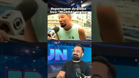 Reportagem da Globo, leva "Mijada" ao vivo 😂😂😂😂😂😂