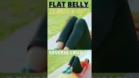 FLAT BELLY || REVERSE CRUNCHES || SUBSCRIBE || #flatbelly #excercise #crunches
