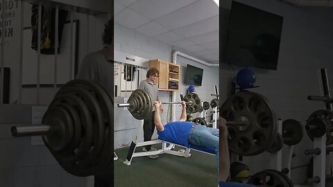375lbs Top Bench Today, Crazy old man