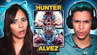 2 EM 1: HUNTER + ALVEZ - Inosuke (Demon Slayer) | [React em Casal] 🔥