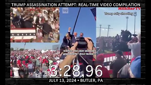 🔵🇺🇸 Real-Time Video Compilation: Trump Assassination Attempt❗️