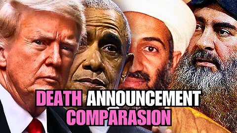 Obama vs. Trump: Bin Laden vs. al-Baghdadi Announcements 😲