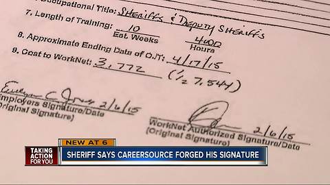 Pinellas Sheriff accuses CareerSource of fraud; says agency forged his signature on documents