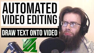 How to render text onto a video using ffmpeg