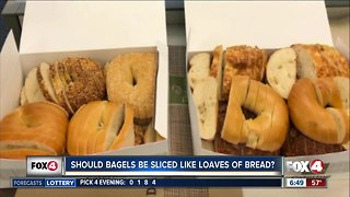 Should bagels be sliced like loaves of bread?