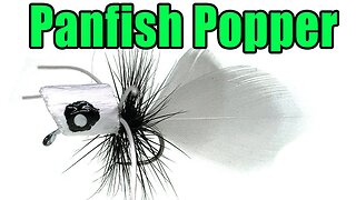 Micro Panfish Popper Fly Tying Instructions - (Great for Small/Medium Bluegill!)