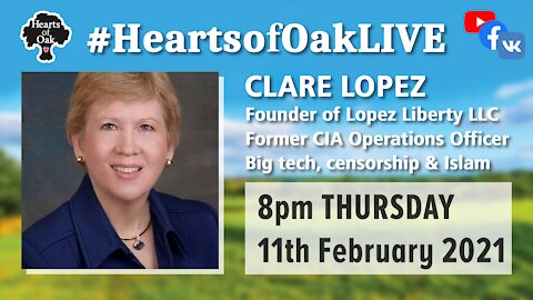 Clare Lopez, former CIA operations Officer, discusses, Big Tech, Censorship and Islam 11.2.21