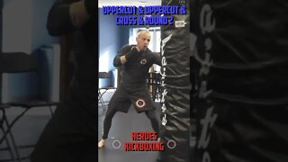 Heroes Training Center | Kickboxing "How To Double Up" Uppercut & Uppercut & Cross & Round 2 #Shorts
