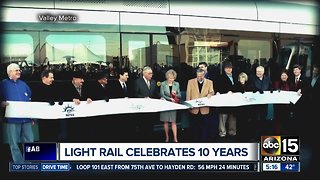 Light rail celebrates 10 years in motion