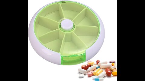 Home Gadgets No : 326 🛍️Product: Pill Case Organizer weekly, push button