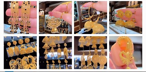 22karat gold earrings designs with weight and price latest collection for girls