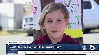 Cops help boy with missing toy