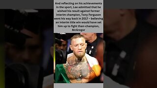 Kevin Lee laments Conor McGregor's loss in the UFC. #shorts