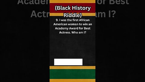 Black History Riddle 009
