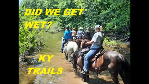 Riding Horses in Kentucky. Did We Get Wet?