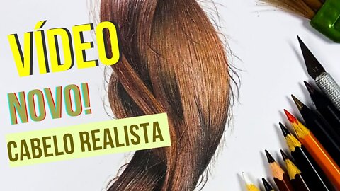 how draw r3ealistic hair/ Desenhando cabelo realista