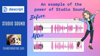 Descript: Getting Rid of Unwanted Video Sounds using Studio Sound | CAZ QUICK SOFTWARE TUTORIAL