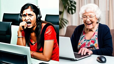 Windows Scam Support vs Grandma #scambaiting #scammer #scamalert