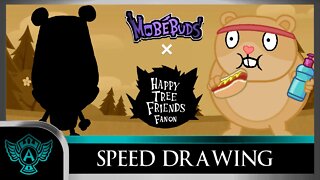 Speed Drawing: Happy Tree Friends Fanon - Carlorie | Mobebuds Style