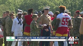 Chiefs salute the military at training camp