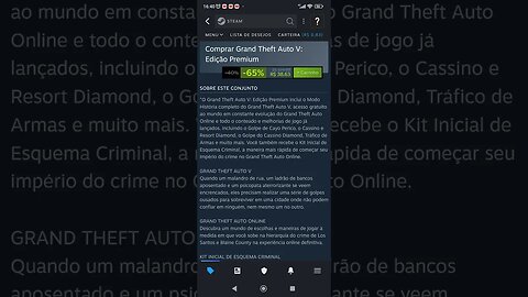 GTA 5 Edição Premium em promoção na Steam