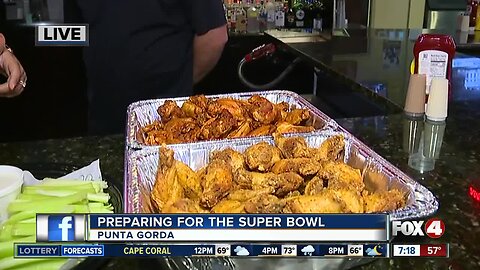 Preparing for Super Bowl snacks in Punta Gorda