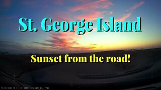 St George Island Sunset from the Road