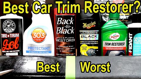 Best Plastic Car Trim Restorer? 303 Protect vs Mothers, Turtle Wax, Meguiars, CeraKote