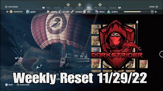 Assassin's Creed Odyssey- Weekly Reset 11/29/22