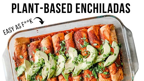 Delicious and Easy Plant-Based Enchiladas Recipe by Bad Manners