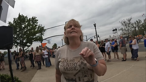 Christian Woman Says to Street Preacher “Thou Shalt Not Judge!”