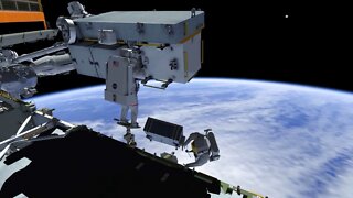 International Space Station Crew Conduct Spacewalk