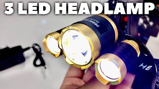 Super Bright 5000 Lumen 3 LED Zoomable Headlamp by Free Walker Review